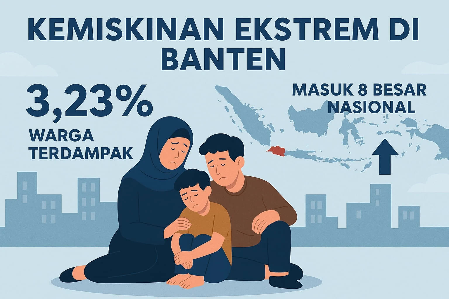 Banten Masuk 8 Besar Kemiskinan Ekstrem Nasional, 3,23% Warga Terdampak - Gambar Artikel